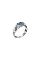 Diesel Lapis Signet Ring - Rings - Unisex - Silver