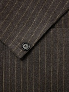 Oliver Spencer - Westbury Pinstriped Wool-Felt Blazer - Brown