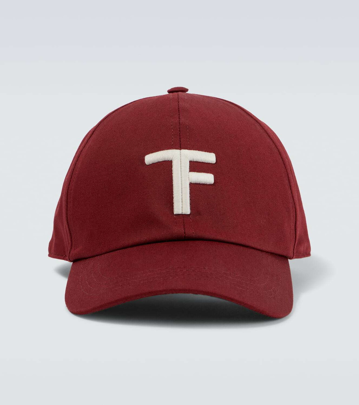 Tom Ford TF leather-trimmed canvas baseball cap