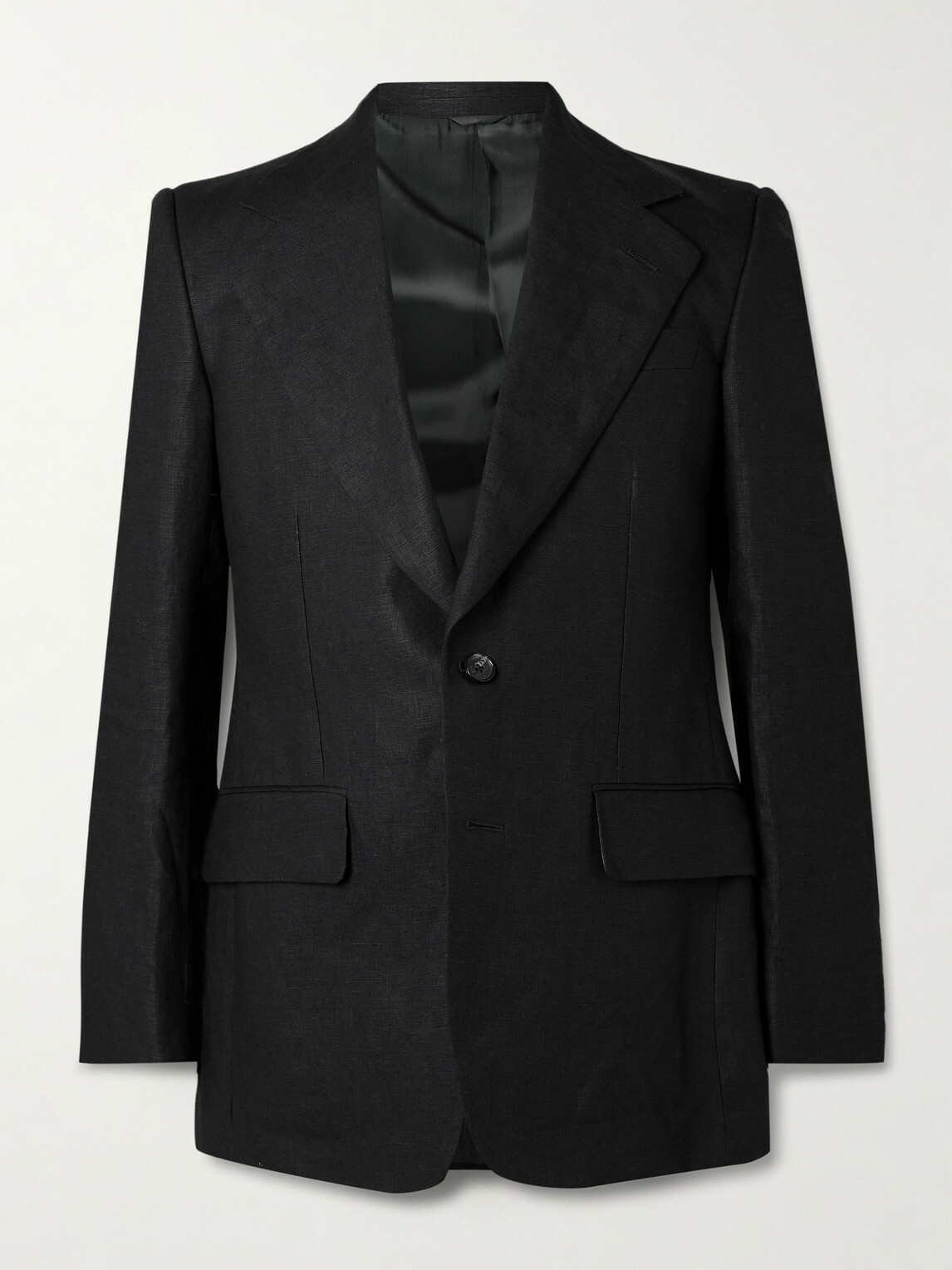 Husbands - Linen Suit Jacket - Black