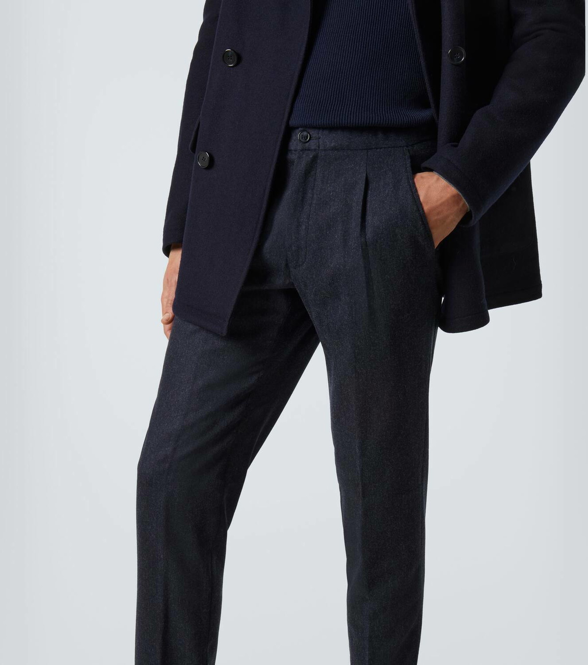 Thom Sweeney Cashmere straight pants