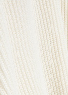 Another Tomorrow Open-knit Cotton and Linen-blend Jumper Off White