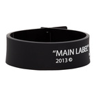 Off-White Black Thin Label Bracelet