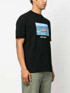 PALM ANGELS - Getty Speedboat Cotton T-shirt