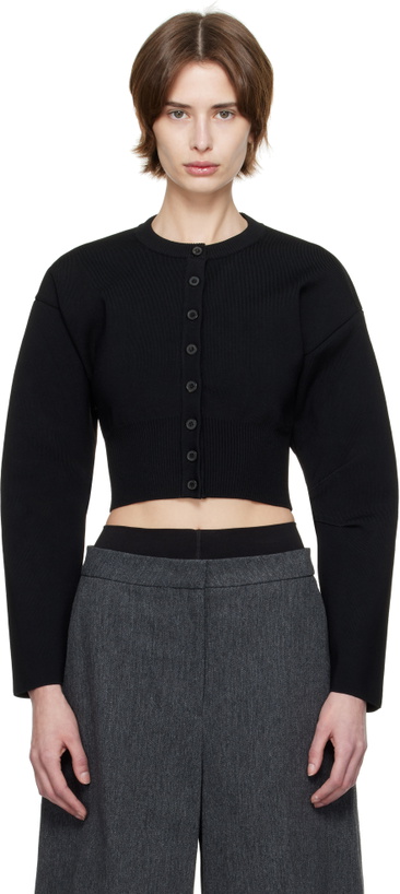 Photo: WARDROBE.NYC Black Matte Cardigan