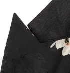 AMIRI - Black Slim-Fit Printed Floral-Jacquard Suit Jacket - Black