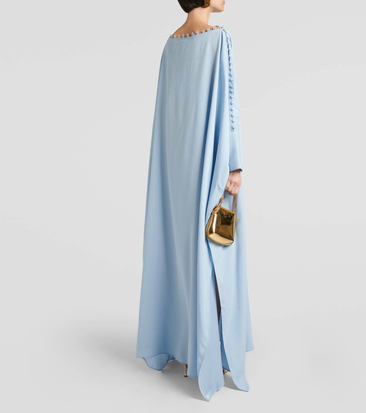 ワンピースその他 Taller Marmo Aqua blue Mila dress Taller Marmo Mila off-shoulder crêpe kaftan Taller Marmo