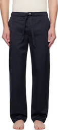 Tekla Navy Sateen Pyjama Pants