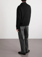 Corridor - Organic Cotton Zip-Up Cardigan - Black