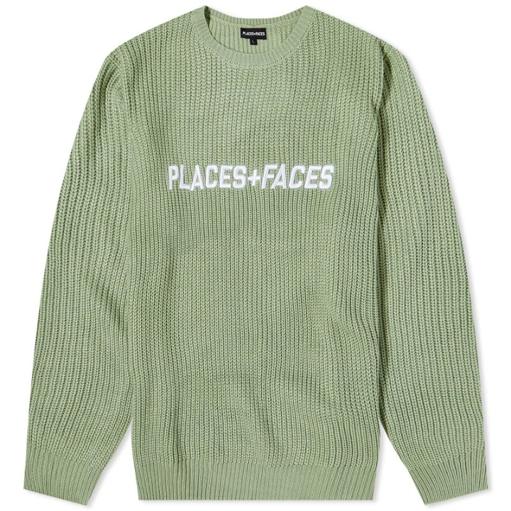 Photo: PLACES+FACES Heavy Knitted Crew Sweat in Mint Green