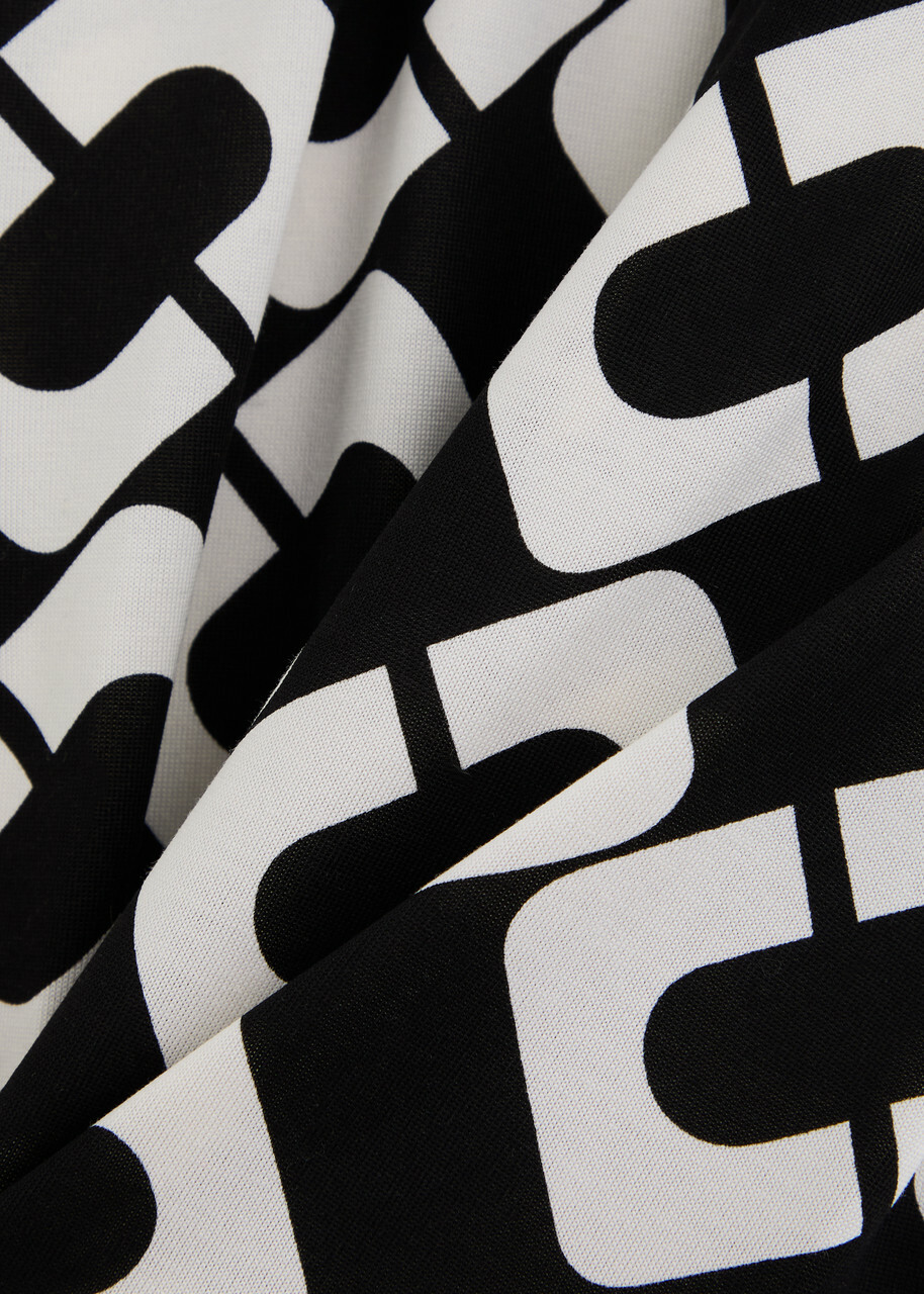 Diane Von Furstenberg Abigail Printed Silk Midi Wrap Dress Black And White Diane von Furstenberg Diane Von Furstenberg Abigail Printed Silk Midi Wrap Dress Black And White Diane von Furstenberg