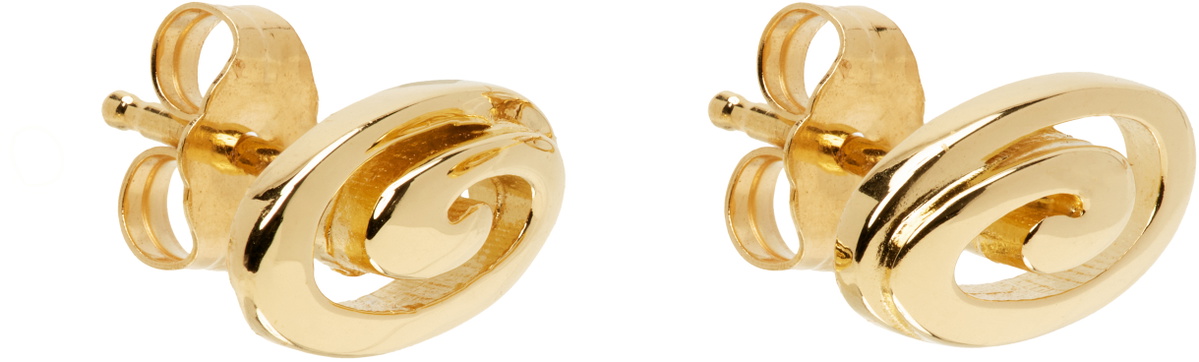 Mondo Mondo Gold Infinity Stud Earrings