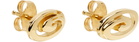 Mondo Mondo Gold Infinity Stud Earrings