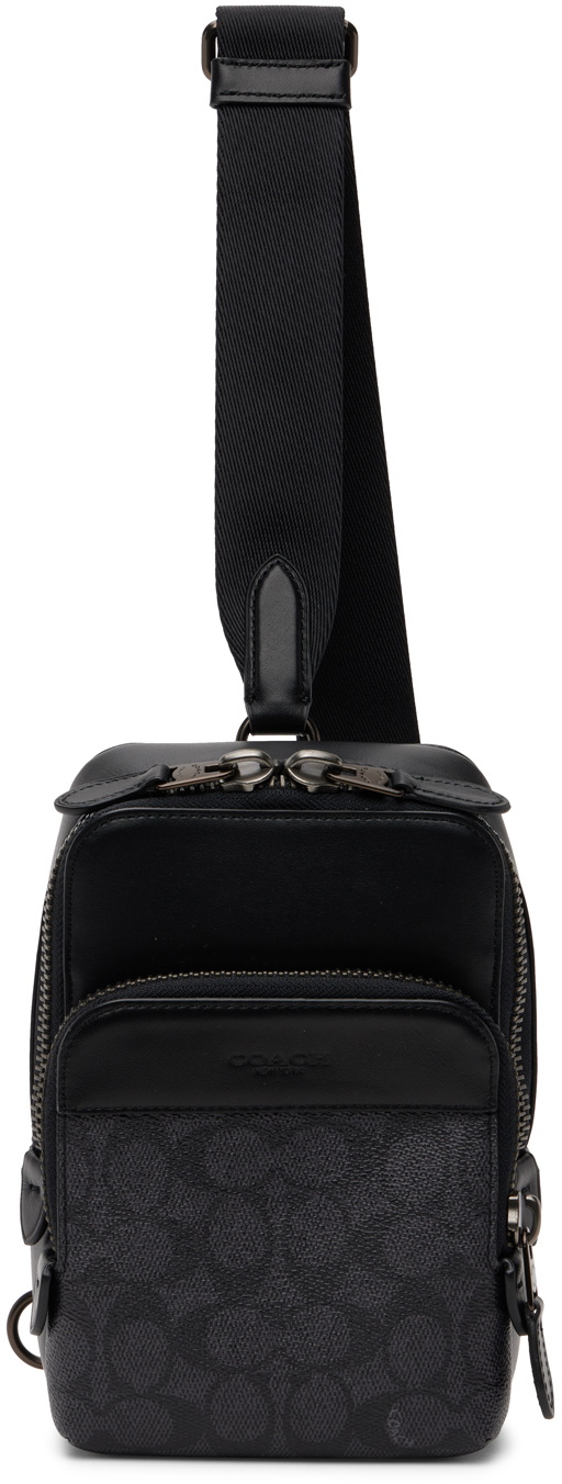 COACH Gotham Slim Crossbody Bag in Black for Men