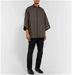 Haider Ackermann - Oversized Soutache-Embroidered Linen Shirt - Gray