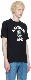 BAPE Black Woodland Camo College T-Shirt