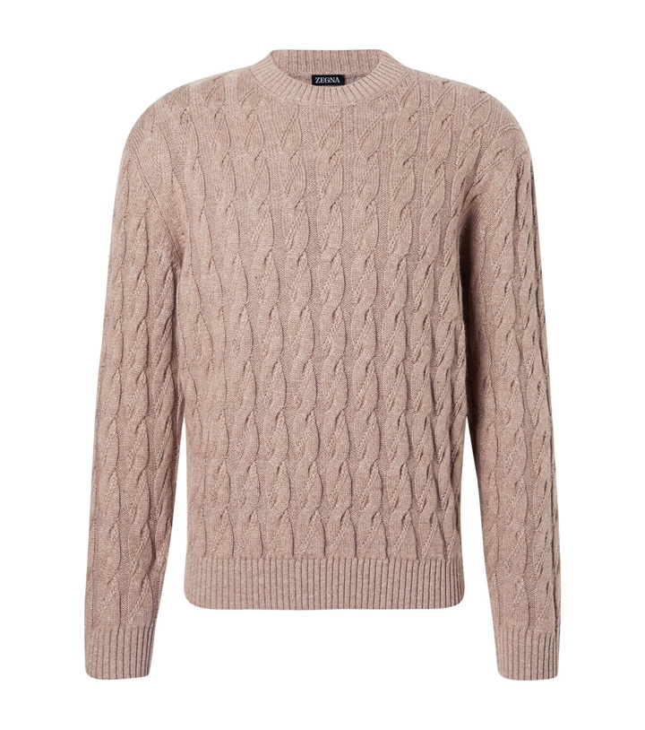 Photo: Zegna Cable-knit linen, cashmere, and silk sweater