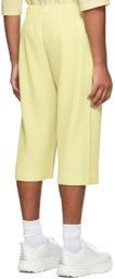 Homme Plissé Issey Miyake Yellow Tailored Pleats 1 Shorts