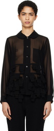 Black Comme des Garçons Black Georgette Blouse