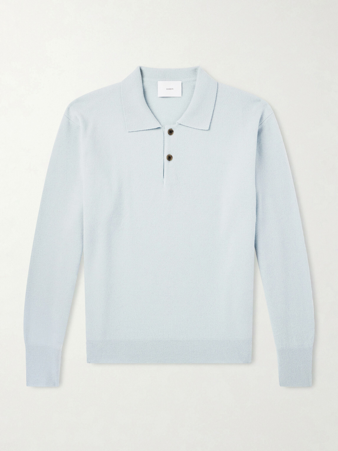 ssstein - Merino Wool Polo Shirt - Blue
