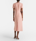 Valentino Crepe Couture floral-appliqué midi dress