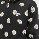 Nike Men's Floral Popover Hoody in Black/White