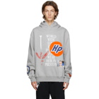 Heron Preston Grey Collage Hoodie