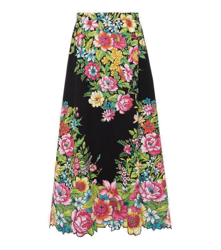 Photo: Etro Floral cotton maxi skirt