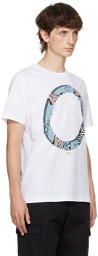 PS by Paul Smith White Zebra Ring T-Shirt