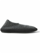 The Row - Brushed-Cashmere Slippers - Gray