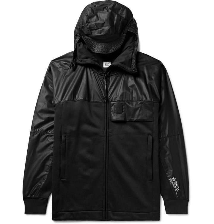 Photo: C.P. Company - Panelled Jersey and GORE-TEX INFINIUM Hooded Jacket - Black