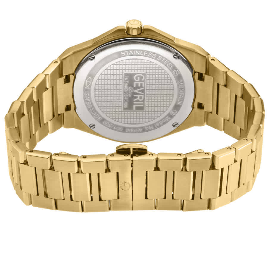 Gevril Montauk Quartz White Dial Mens Watch 49903B