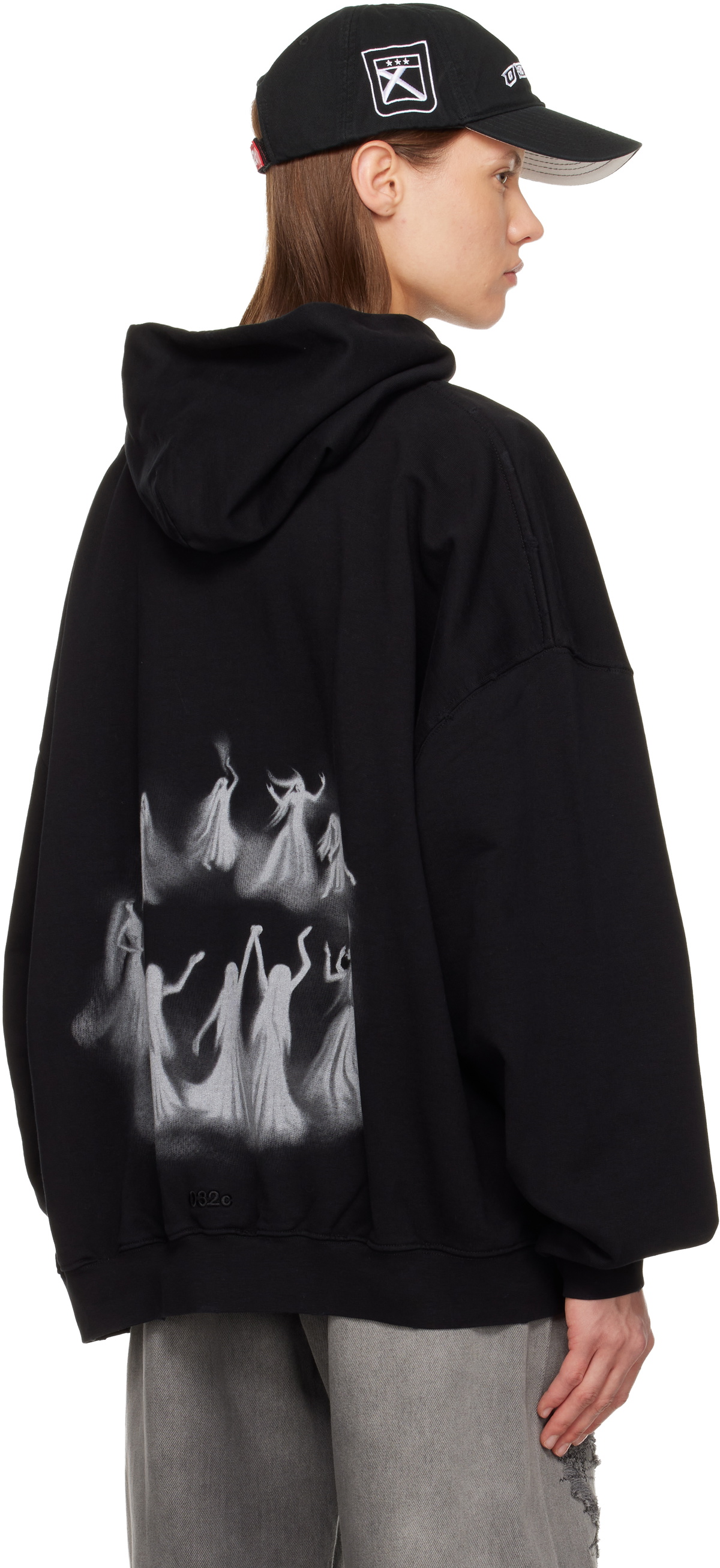 032c Black Hansel And Gretel Oversized Hoodie