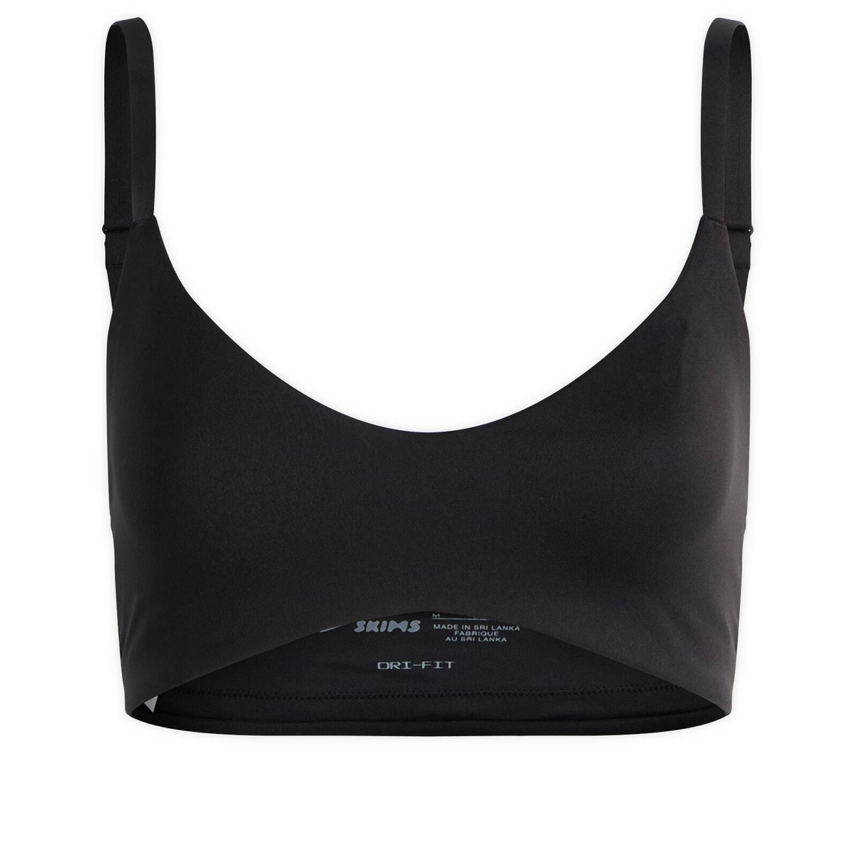 Nike Women's x SKIMS Matte Micro Scoop Bra in Obsidian