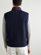 Peter Millar - Winsome Hybrid Padded Quilted Stretch-Nylon and Jersey Gilet - Blue