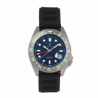 Nautis Global Dive Blue Dial Black Rubber Mens Watch 18093R-F