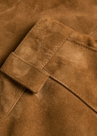 Tory Burch Panelled Suede Trousers Tan