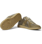 Maison Margiela - Replica Leather and Suede Sneakers - Army green