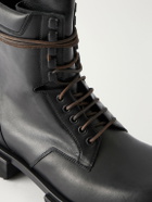 Rick Owens - Army Gabe Leather Boots - Black