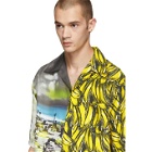 Prada Multicolor Short Sleeve Bananas and Cartoon Shirt