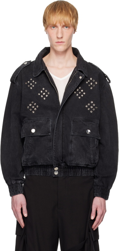 Photo: Ludovic de Saint Sernin Black Robert Denim Jacket