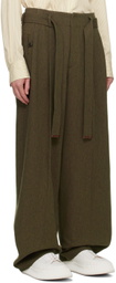Recto Green Belted Trousers