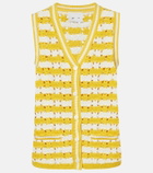 The Upside Goldie Watson cotton crochet vest
