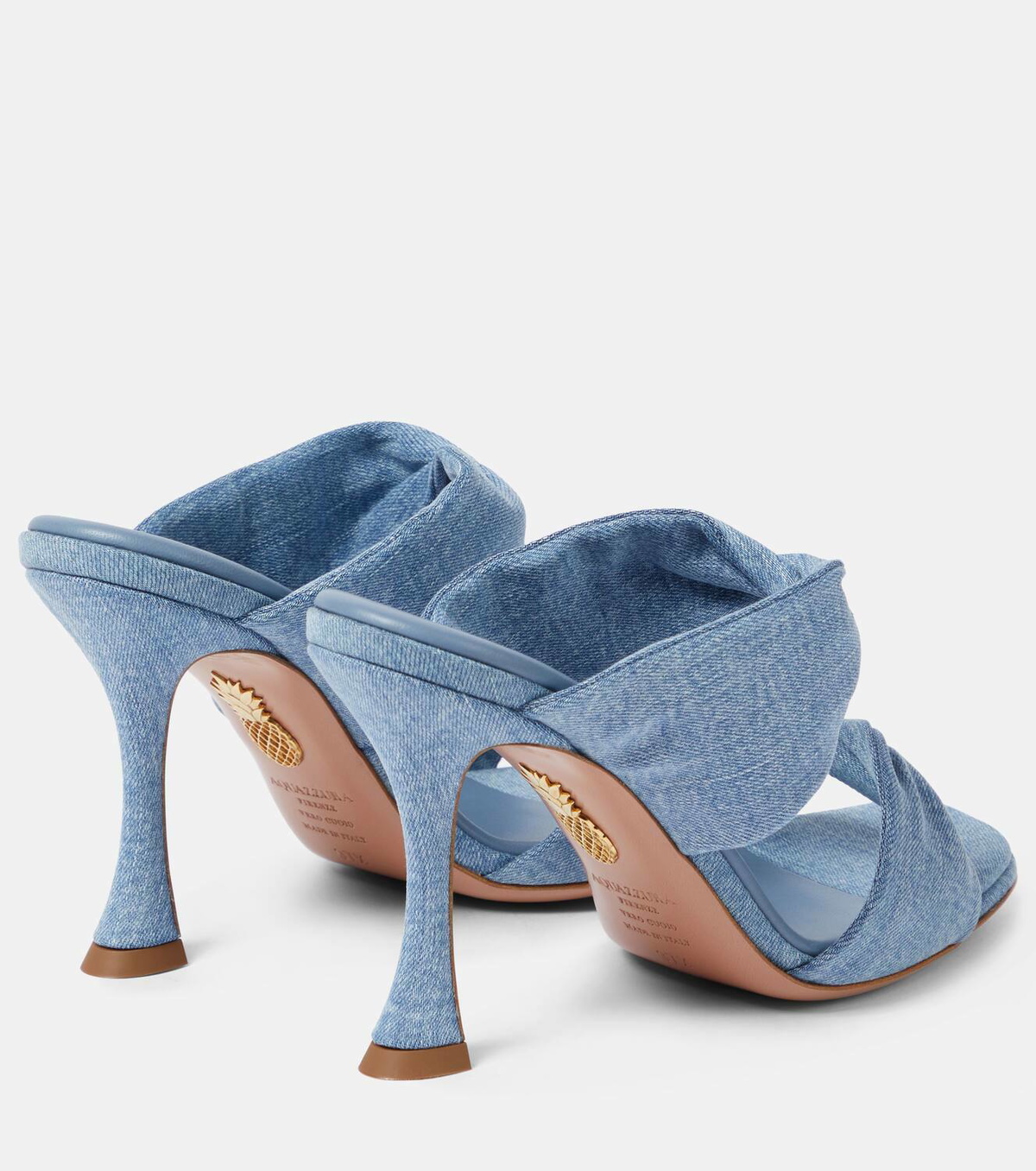 Aquazzura Twist denim mules Aquazzura