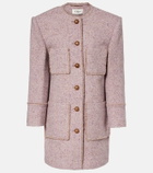 Chloé Wool-blend tweed coat