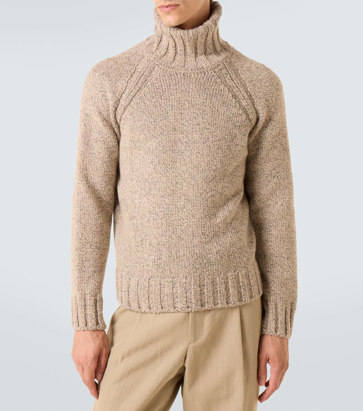 Zegna Cashmere and wool turtleneck sweater
