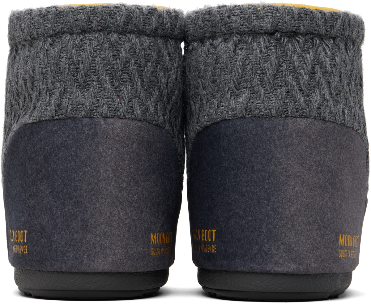 Guest in Residence Gray Moon Boot Edition Icon Low No Lace Knit Boots