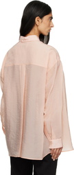 LEMAIRE Pink Drape Shirt