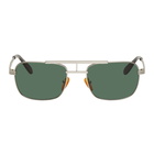 Han Kjobenhavn Silver Matte Plane Sunglasses