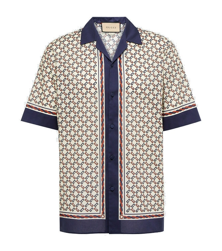 Photo: Gucci Geometric G cotton shirt